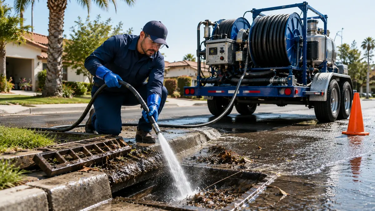 Storm Drain Hydro Jet Cleaning in Ducor